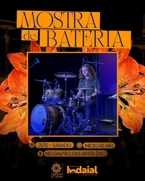 Fundação Indaialense de Cultura realiza Mostra de Bateria no sábado (31)