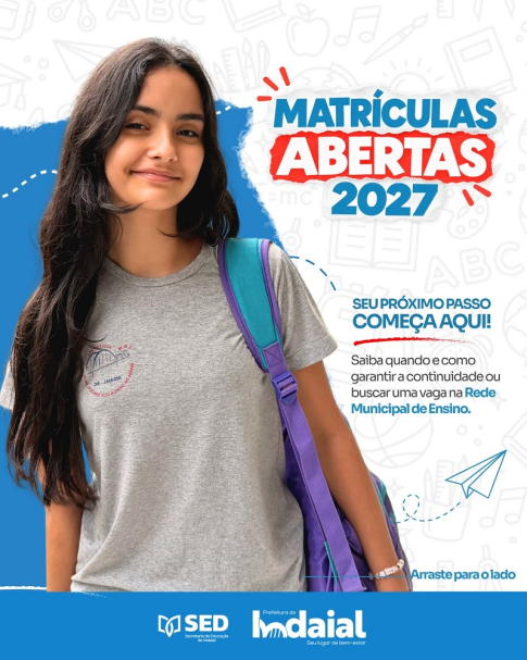 Rede Municipal de Ensino de Indaial divulga calendário de matrículas e rematrículas para 2027